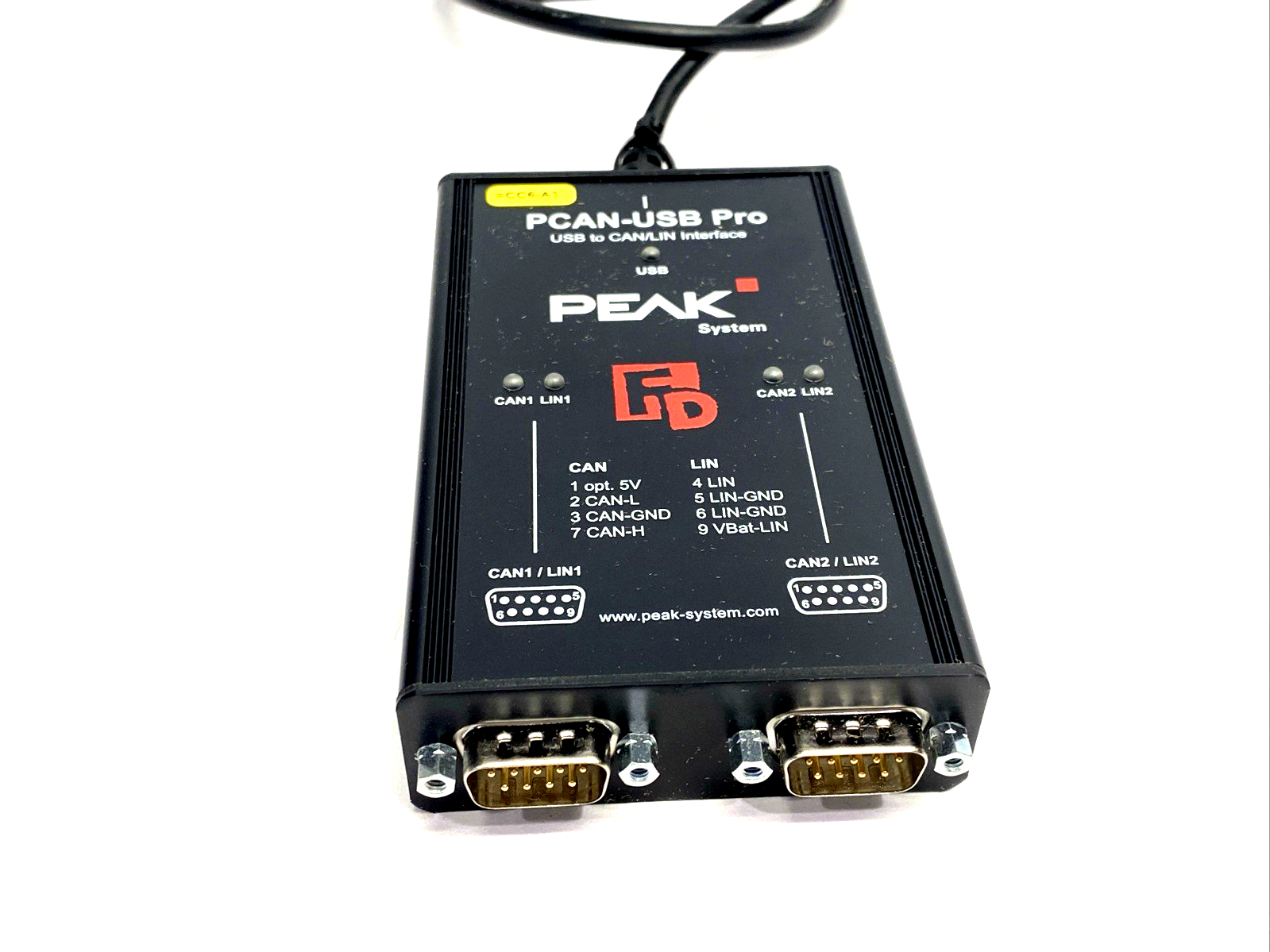PEAK Systems IPEH-004061 PCAN-USB Pro FD USB To CAN/LIN Interface CUT USB - Maverick Industrial Sales