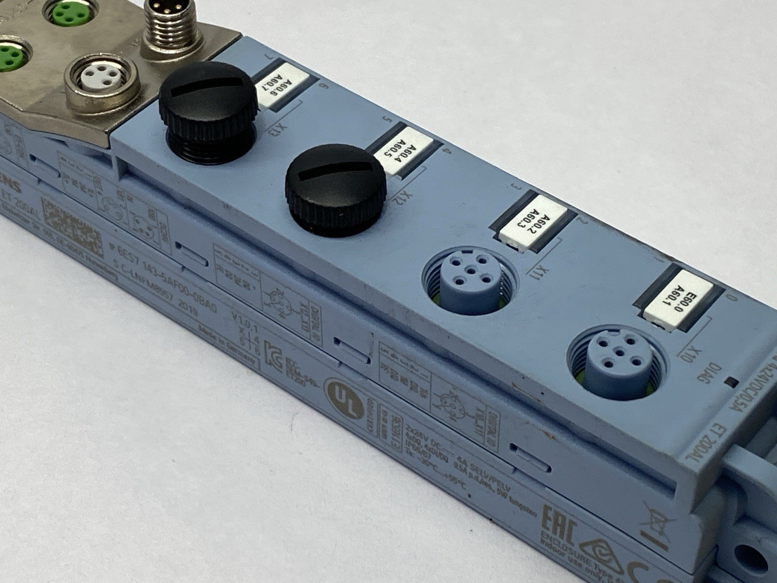 Siemens 6ES7143-5AF00-0BA0 SIMATIC ET 200AL Digital I/O Module 4x M12 0.5A 24V - Maverick Industrial Sales