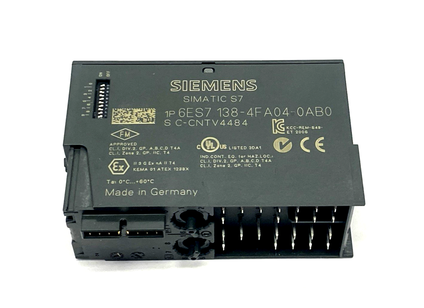 Siemens 6ES7138-4FA04-0AB0 ET200S Electronic Module 4/8 F-DI PROFIsafe 24VDC - Maverick Industrial Sales
