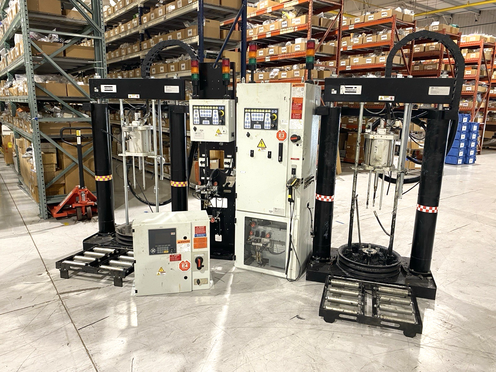 Atlas Copco SCA Adhesive Drum Dispensing System, Pumps and Controls - Maverick Industrial Sales