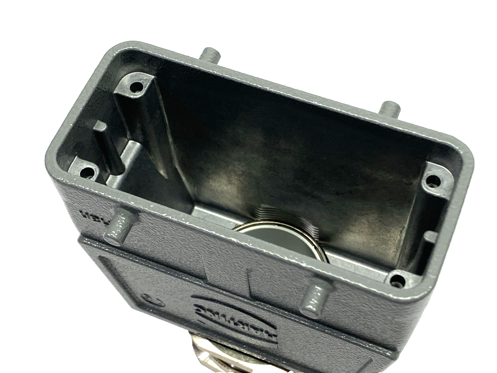 Harting 19300160428 Heavy Duty Connector Hood Top Entry Han B M40 w/ Cable Gland - Maverick Industrial Sales
