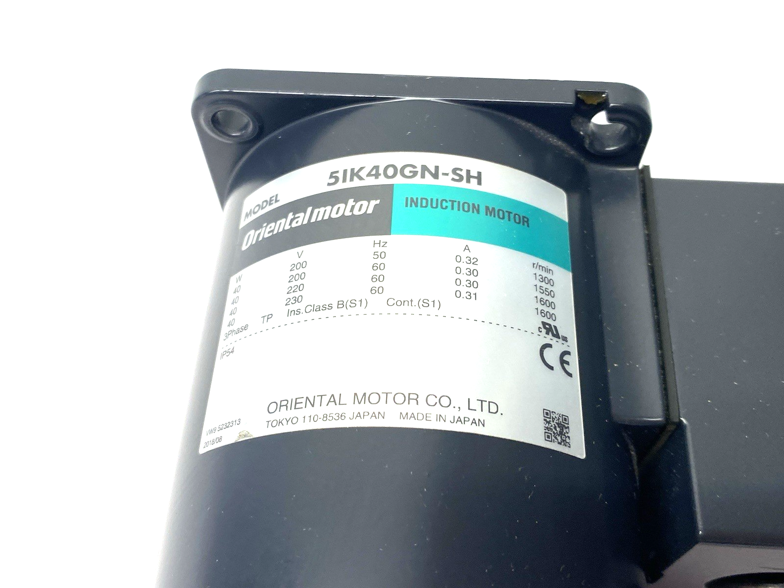 5IK40GN-SH | Oriental Motor World K Series AC Induction Pinion Shaft Motor 40W - Used - Maverick Industrial Sales