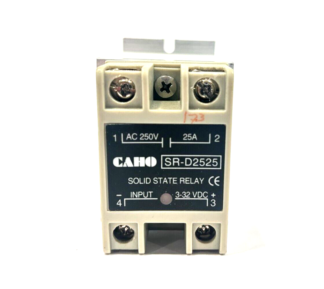 Caho SR-D2525 Solid State Relay on Heat Sink, DIN - Maverick Industrial Sales