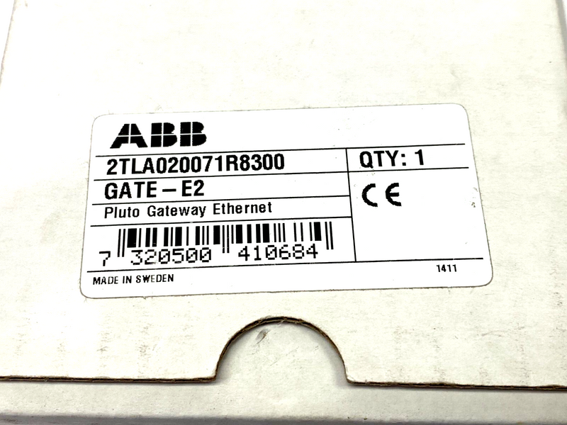 ABB 2TLA020071R8300 PLUTO Gateway Ethernet, GATE-E2 24VDC - Maverick Industrial Sales