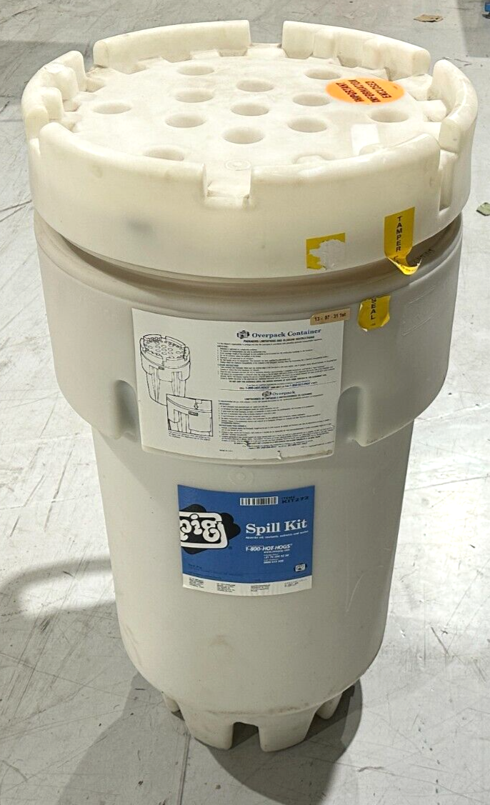 PIG KIT272 Spill Kit In 50 Gallon Wheeled Overpack Salvage Drum - Maverick Industrial Sales