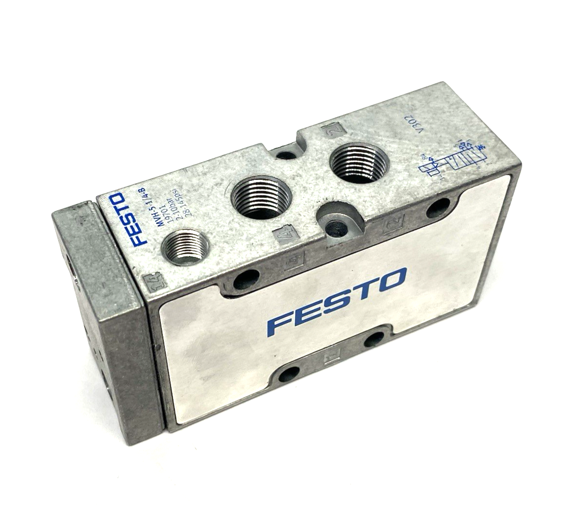 Festo MVH-5-1/4-B Solenoid Valve 5/2-way Monostable 19701 COIL REMOVED - Maverick Industrial Sales