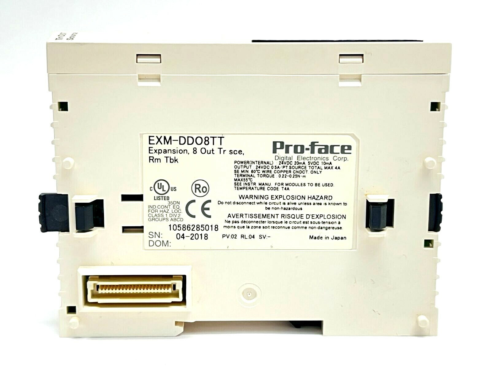 Schneider Electric EXM-DDO8TT Pro-Face 8-point Transistor Output Module - Maverick Industrial Sales