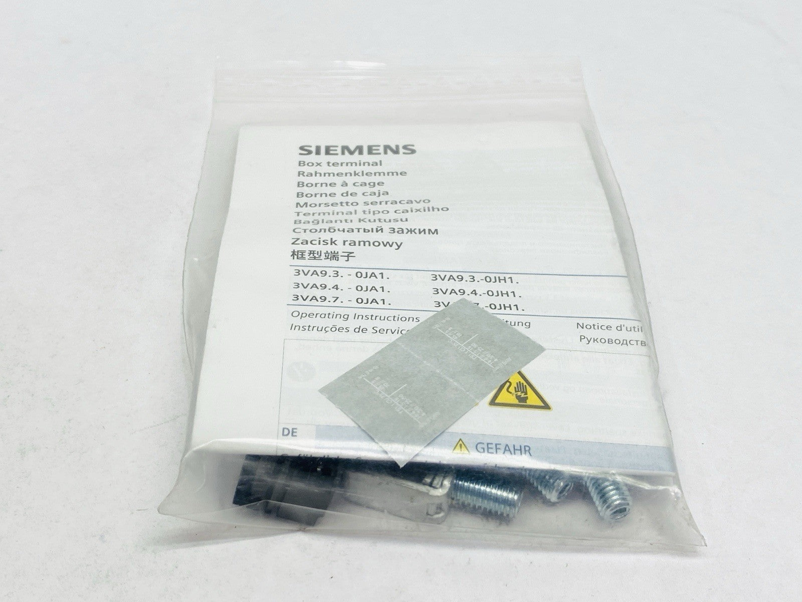 Siemens 3VA9133-0JA11 3-Piece Steel Body 1-Conductor Box Terminal 3VA4/5 - Maverick Industrial Sales