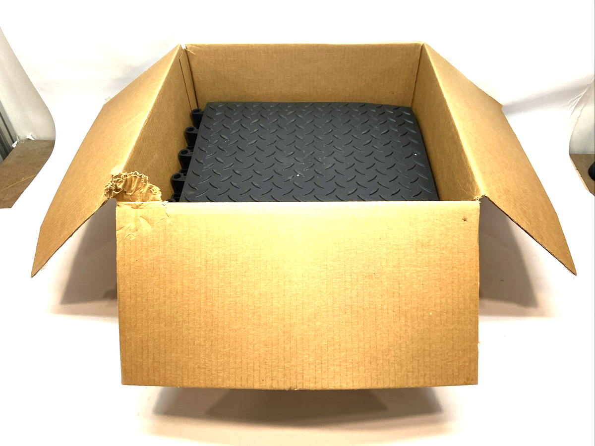 Wearwell 599.78x18x18BK-CS10 ErgoDeck Max Diamond Plate 7/8x18x18 LOT OF 6 - Maverick Industrial Sales