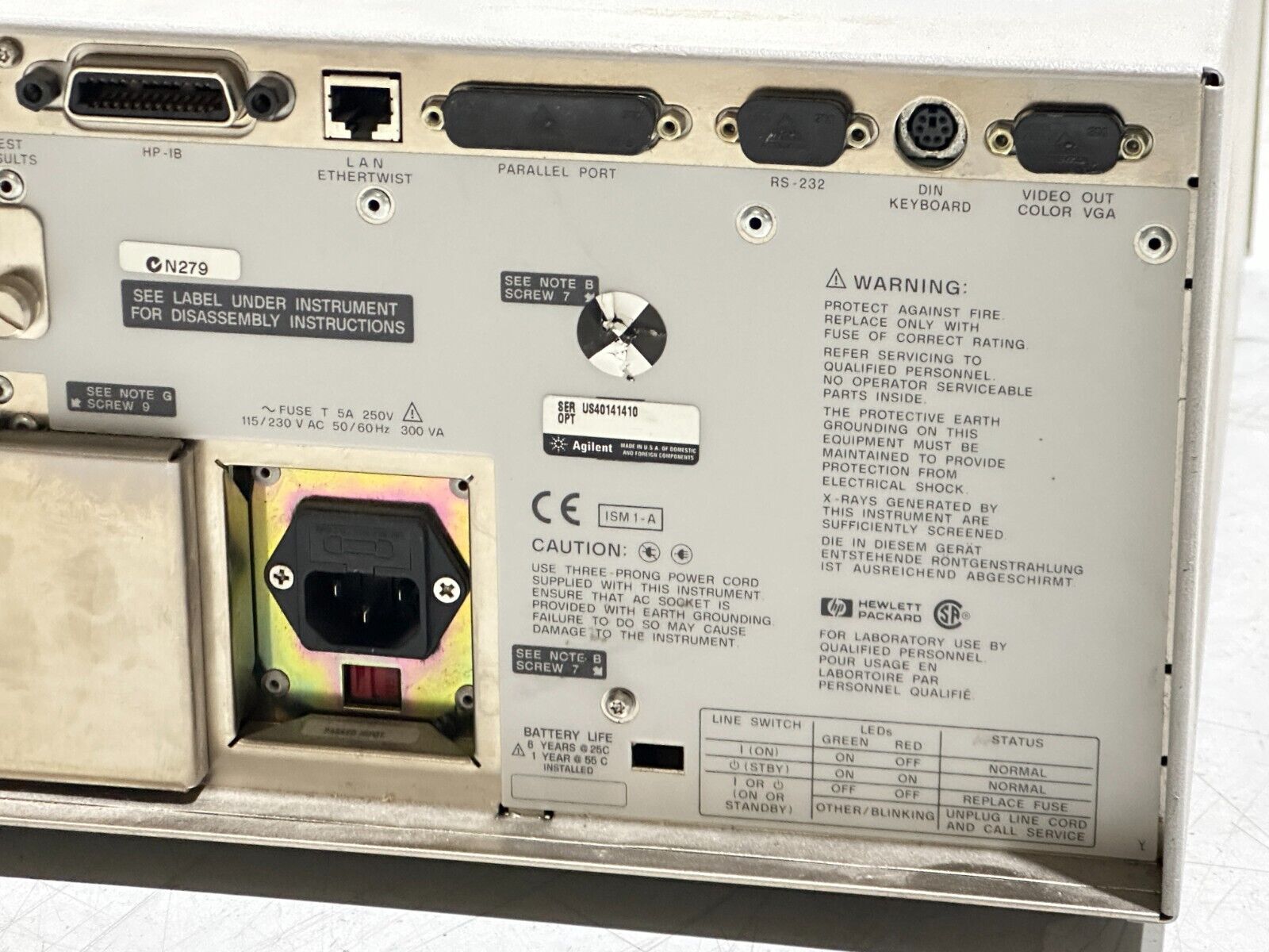 Agilent 8712ET RF Network Analyzer 300kHz - 1300MHz w/ EEPROM, ERROR/BAD SWITCH - Maverick Industrial Sales