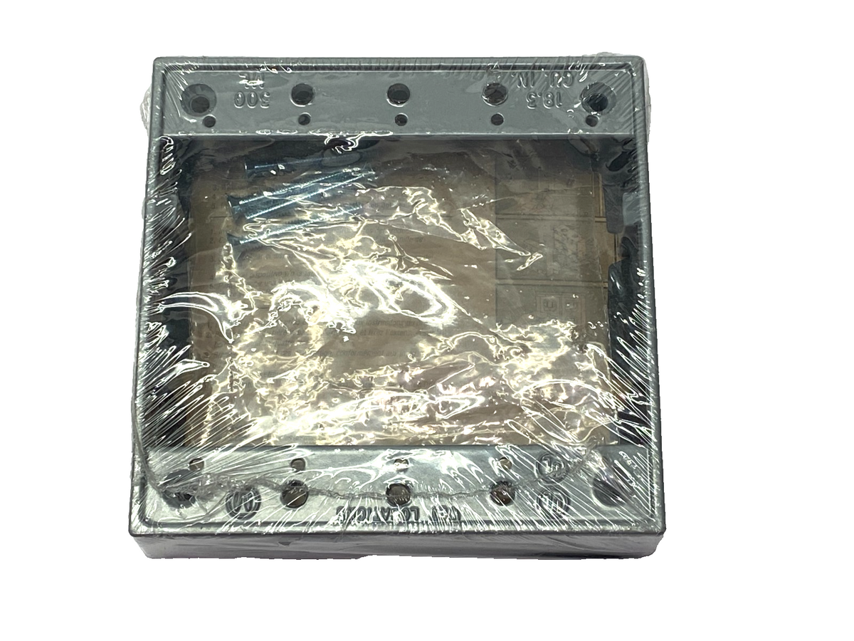 Red Dot 2IHE Two Gang Electrical Box Extension 4-5/8" L/W x 1" D Silver Aluminum - Maverick Industrial Sales
