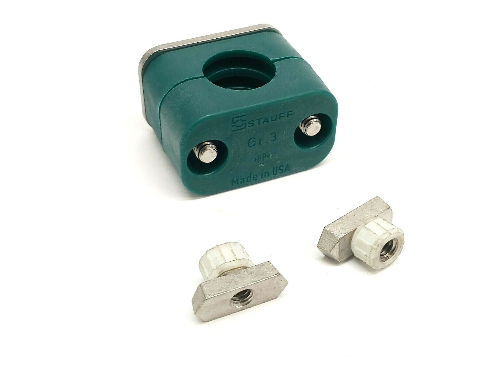 Stauff SMG-321.3-PP-DP-AS-U-W4-K Standard Series Rail Kit Clamp STNA10691 - Maverick Industrial Sales