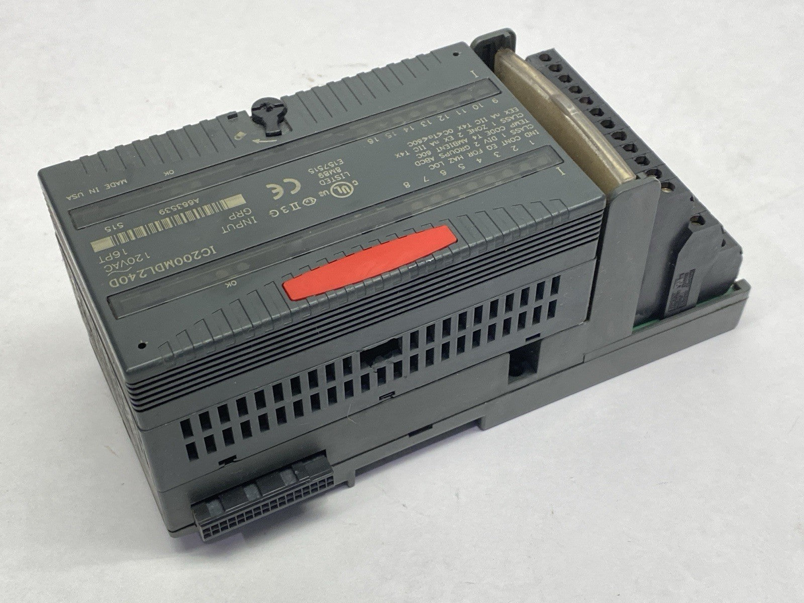 IC200MDL240D | GE Fanuc Input Module 16PT 120VAC - For parts or not working - Maverick Industrial Sales