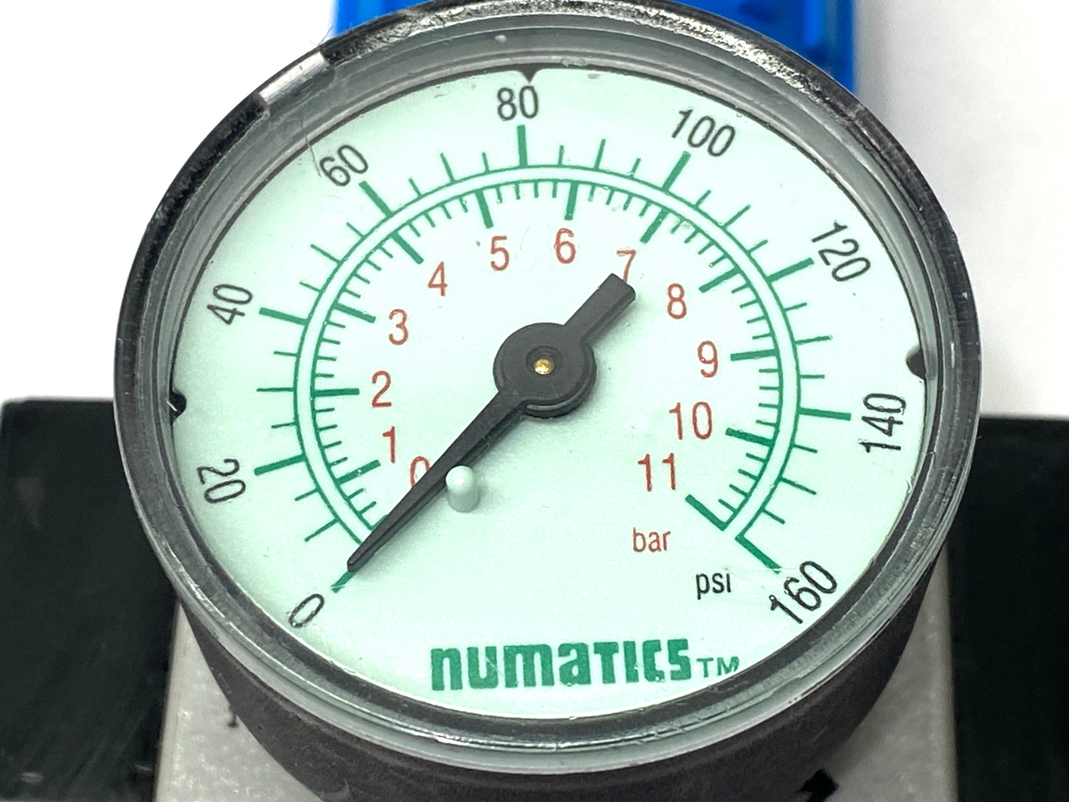 Festo LR-3/4-D-7-MIDI Pneumatic Pressure Regulator 162587 w/ Numatics Gauge - Maverick Industrial Sales