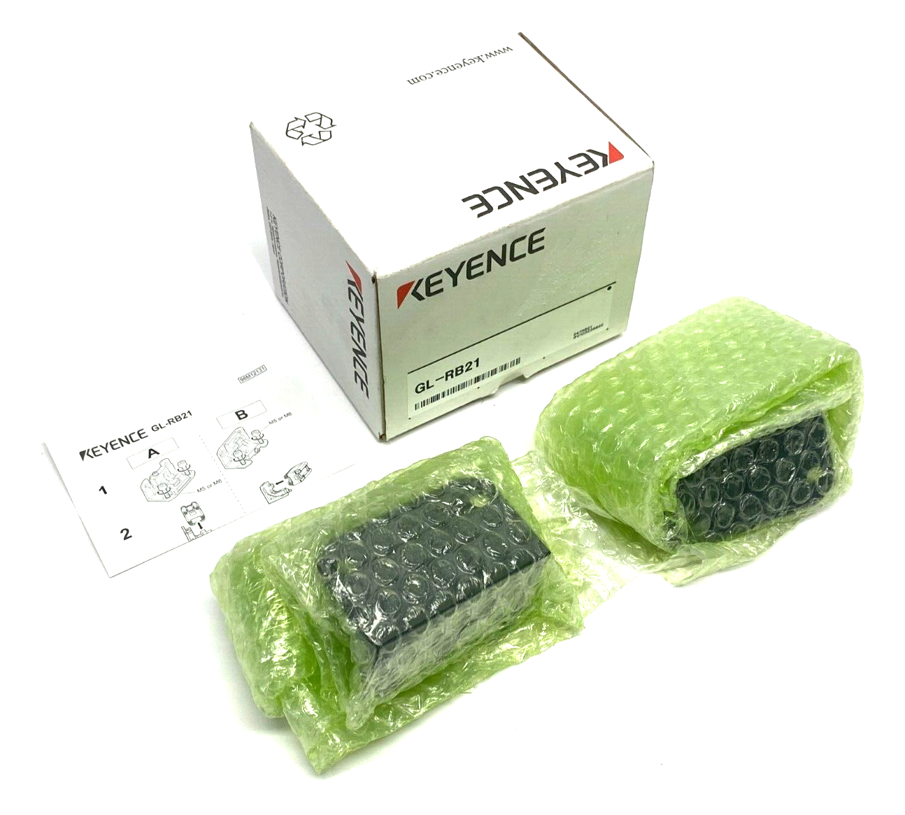 GL-RB21 | Keyence Zero Deadspace Light Curtain Mounting Brackets SET OF 2 - New - Maverick Industrial Sales