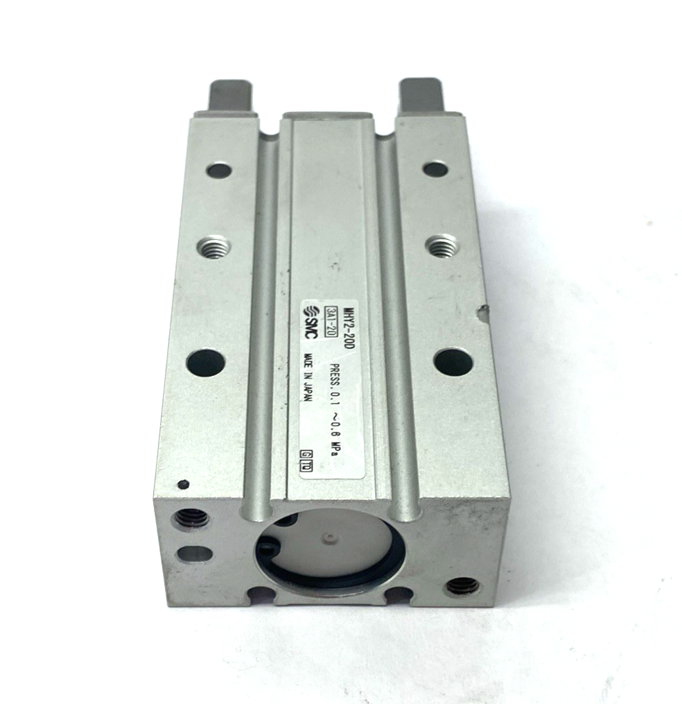 MHY2-20D | SMC Compact Pneumatic Angular Gripper, 180-Degree, 2-Finger - Used - Maverick Industrial Sales