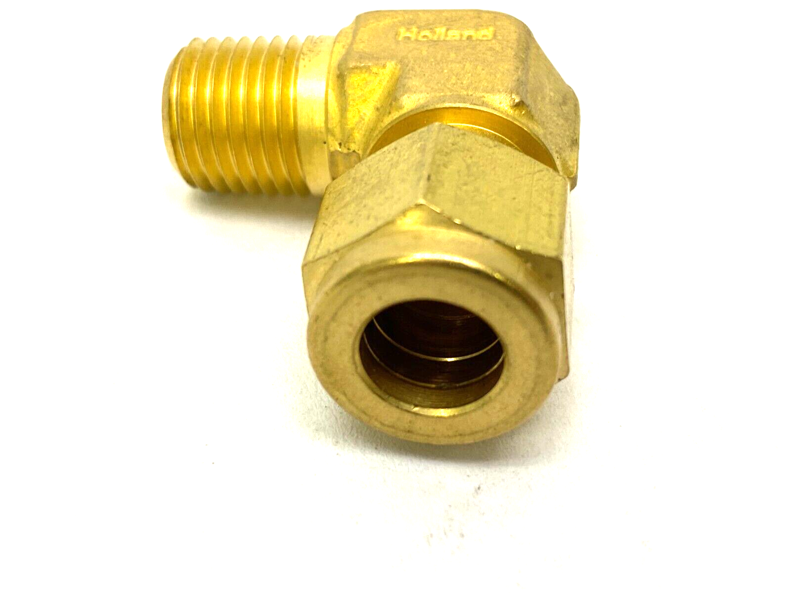 Swagelok B-600-2-4 Brass Elbow Compression Fitting 3/8" Tube 1/4" NPT Thread - Maverick Industrial Sales