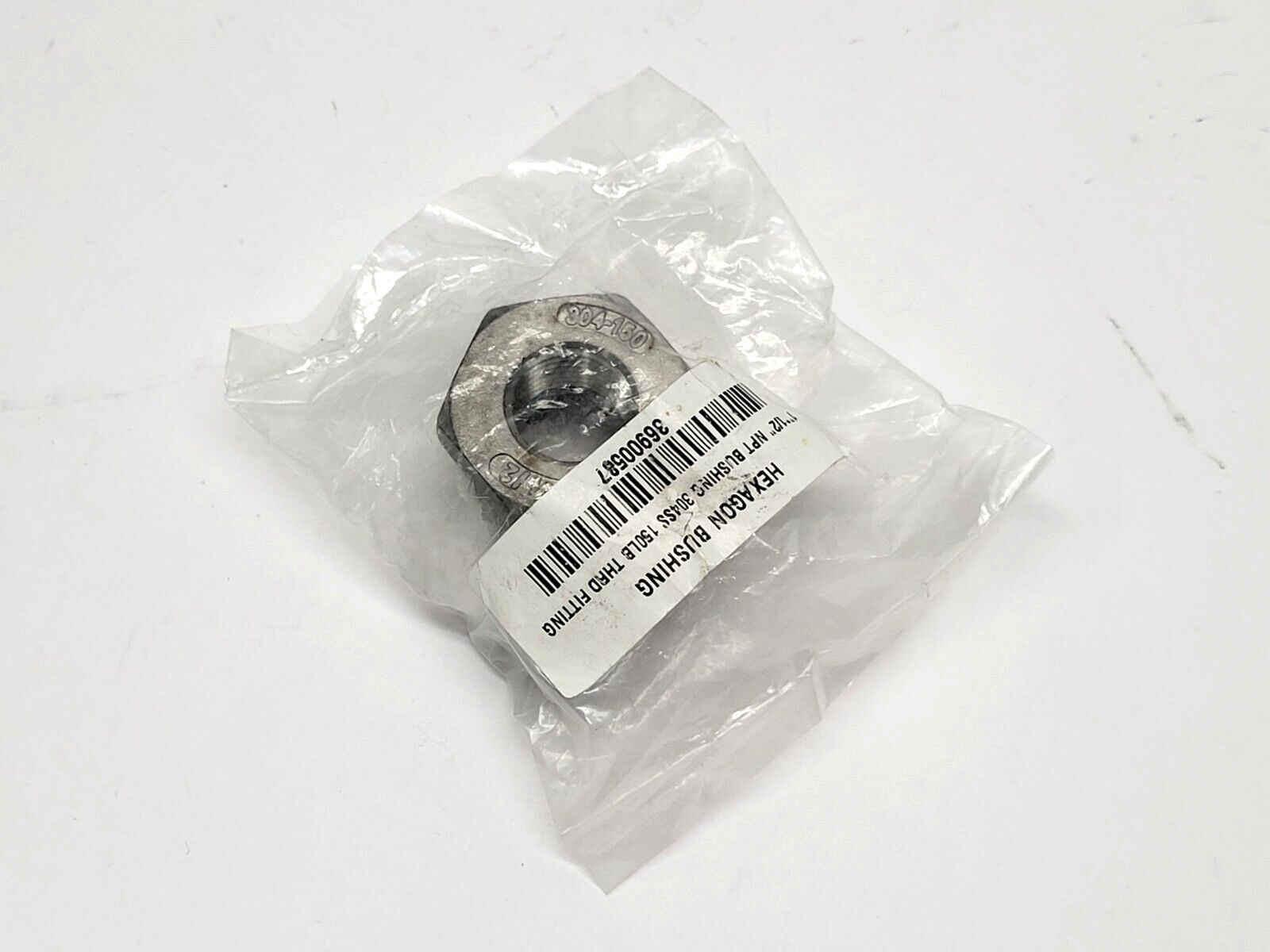 Unbranded 304-150 304SS Hexagon Bushing 1 x 1/2" NPT 150lb Thrd Fitting - Maverick Industrial Sales