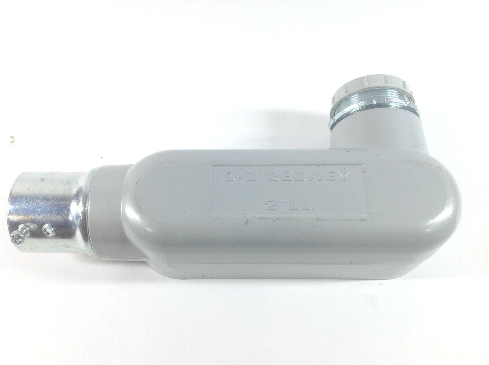 OZ Gedney 2" LL Right Turn Conduit Outlet Body Aluminum Max (3 2/0 AWG) LOT OF 2 - Maverick Industrial Sales