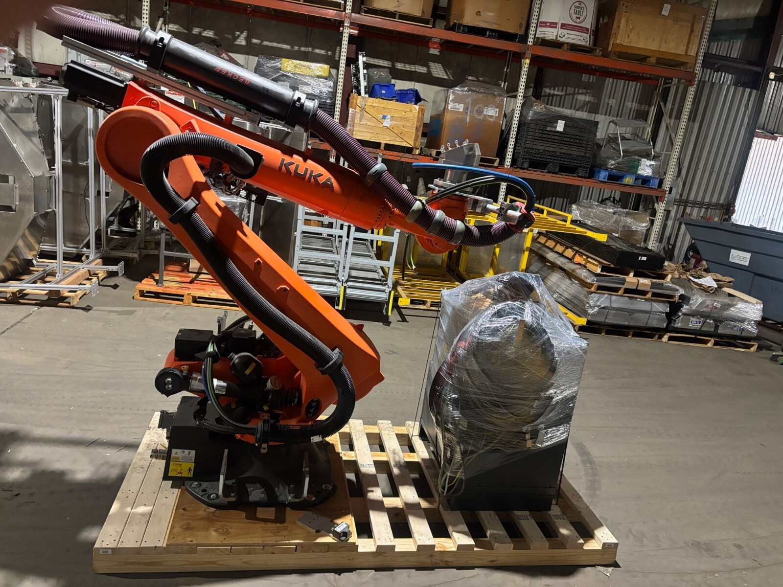Kuka KR 120 R2700-2 / FLR Robot System w/ KR C4 NA UL Cabinet Controller, 2021 - Maverick Industrial Sales