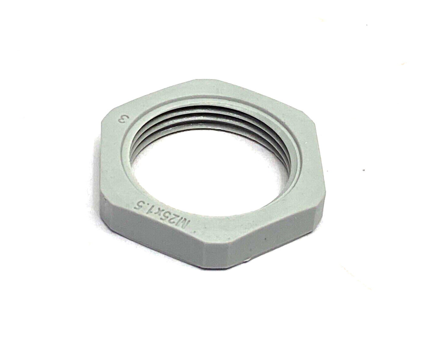 Bimed BLMN-13 Lock Nut M25x1.5, 32mm Spanner Width Light Grey Plyamide LOT OF 20 - Maverick Industrial Sales