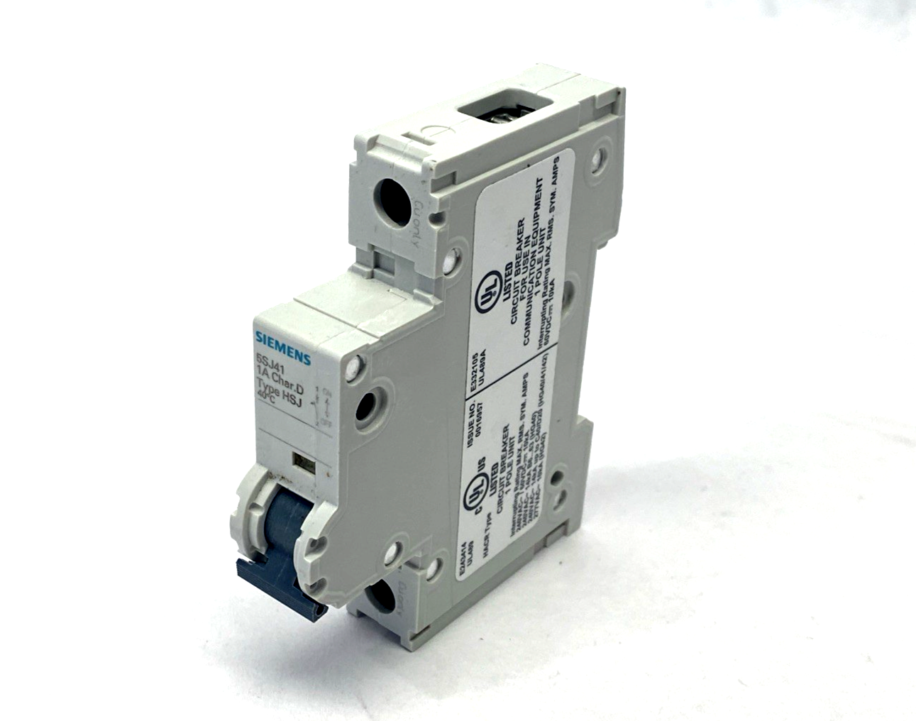 Siemens 5SJ4101-8HG40 Miniature Circuit Breaker 240V 14kA 1P 1A - Maverick Industrial Sales