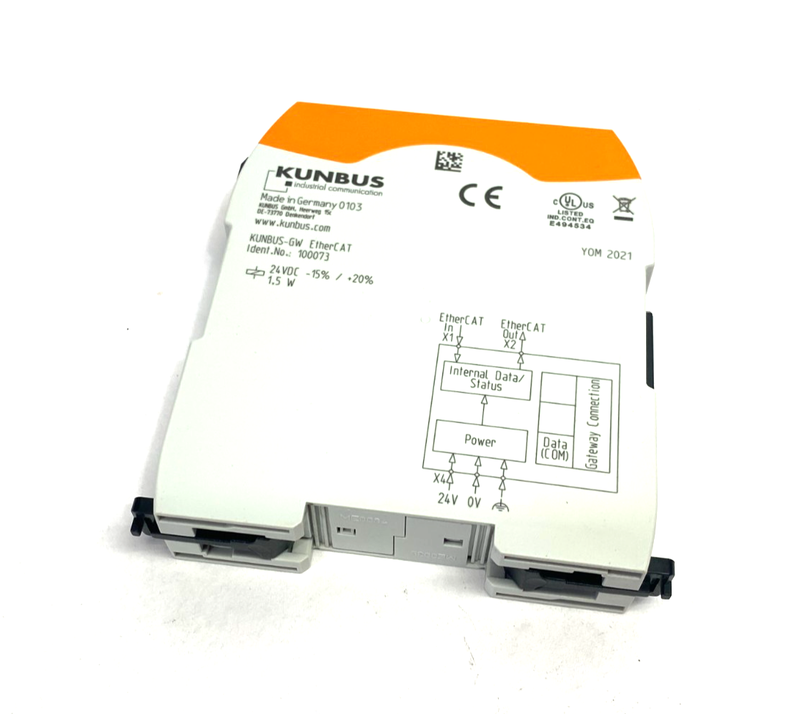 Kunbus 100073 SERCOS III EtherCAT Gateway Slave Module KUNBUS-GW - Maverick Industrial Sales