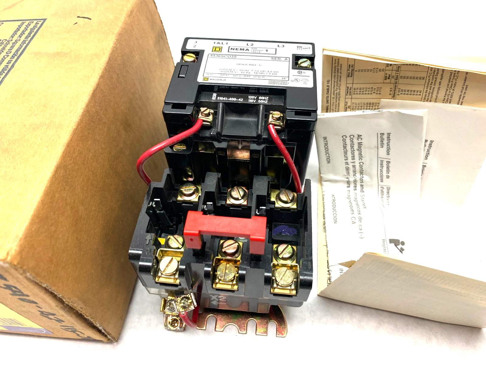 Schneider Square D 8536SCO3V02S Nonreversing NEMA Motor Starter Ser. A 3-Ph - Maverick Industrial Sales