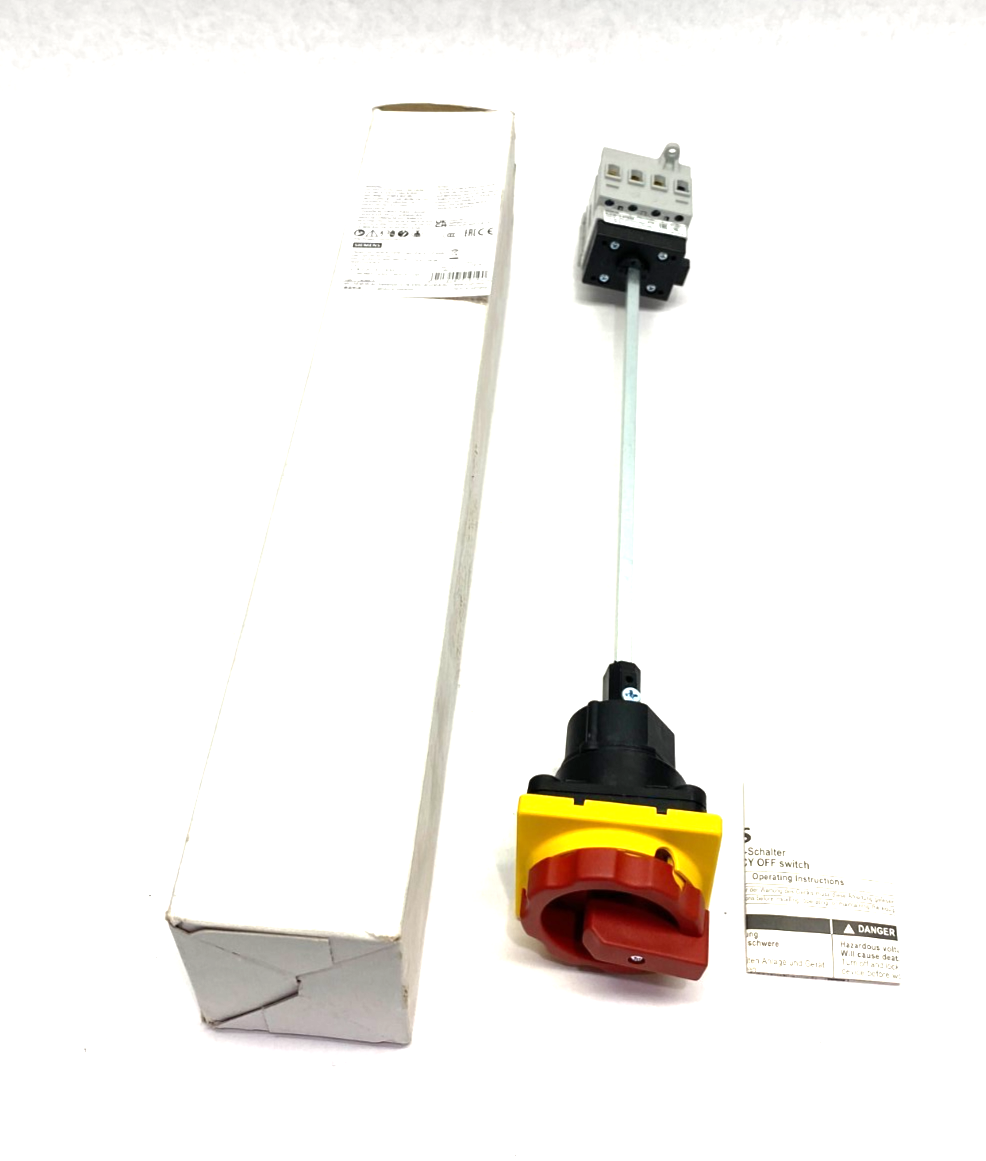 Siemens 3LD2013-0TK53 SENTRON Rotary Disconnect Emergency Switch 3-Pole 16A - Maverick Industrial Sales