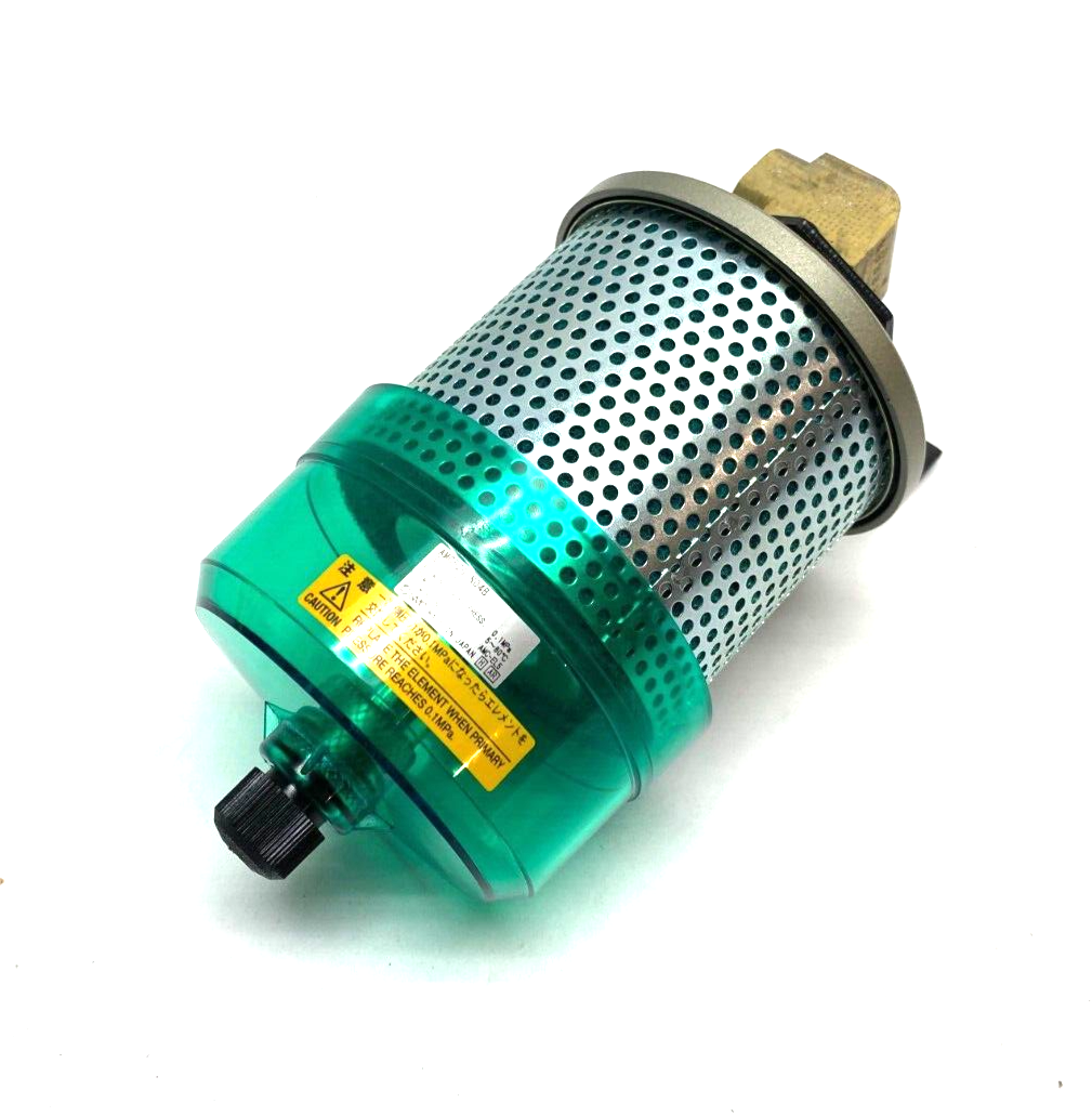 SMC AMC520-N04B Exhaust Cleaner Compressed Air Muffler 1/2" NPT w/ Bracket - Maverick Industrial Sales