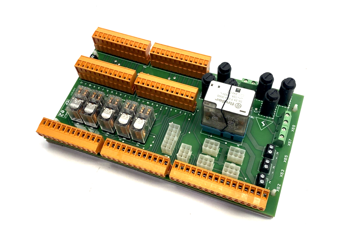 U704 | Cinpres Gas Injection Relay & Connector Board PCB, Issue 1.1, Omron Relays - Used - Maverick Industrial Sales