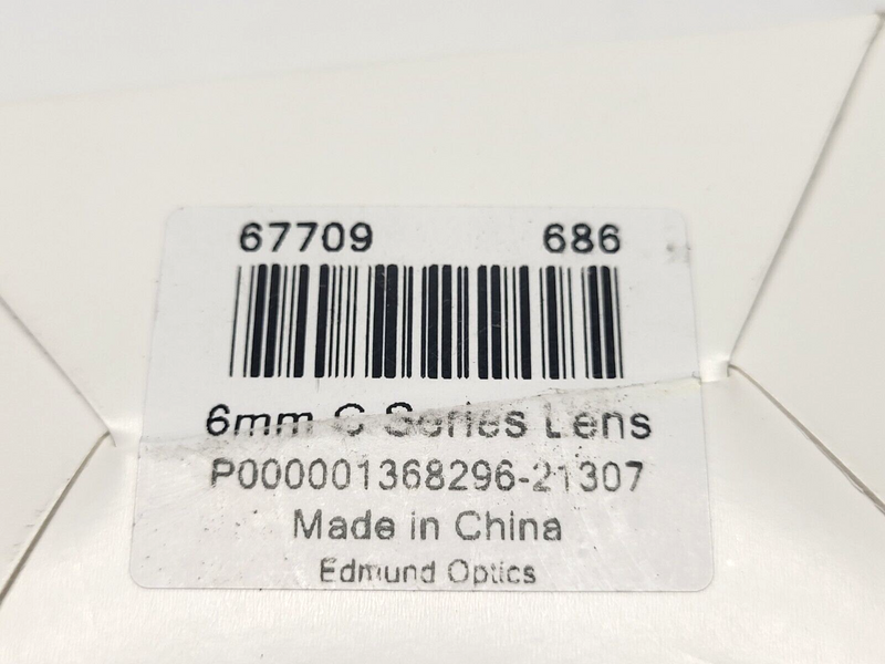 Edmund Optics 67709 6mm C Series Fixed Focal Length Lens - Maverick Industrial Sales