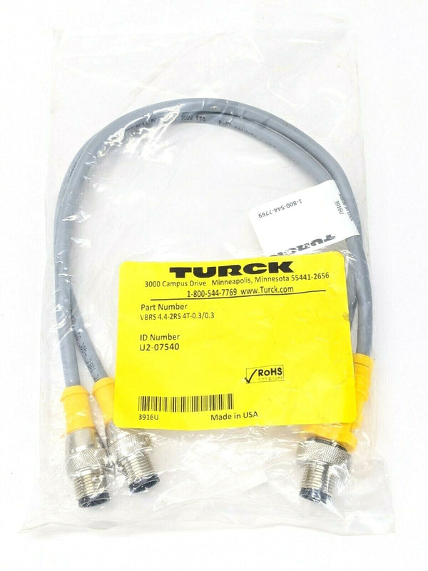 Turck VBRS 4.4-2RS 4T-0.3/0.3 Cable Cord Set Assembly U2-07540 - Maverick Industrial Sales