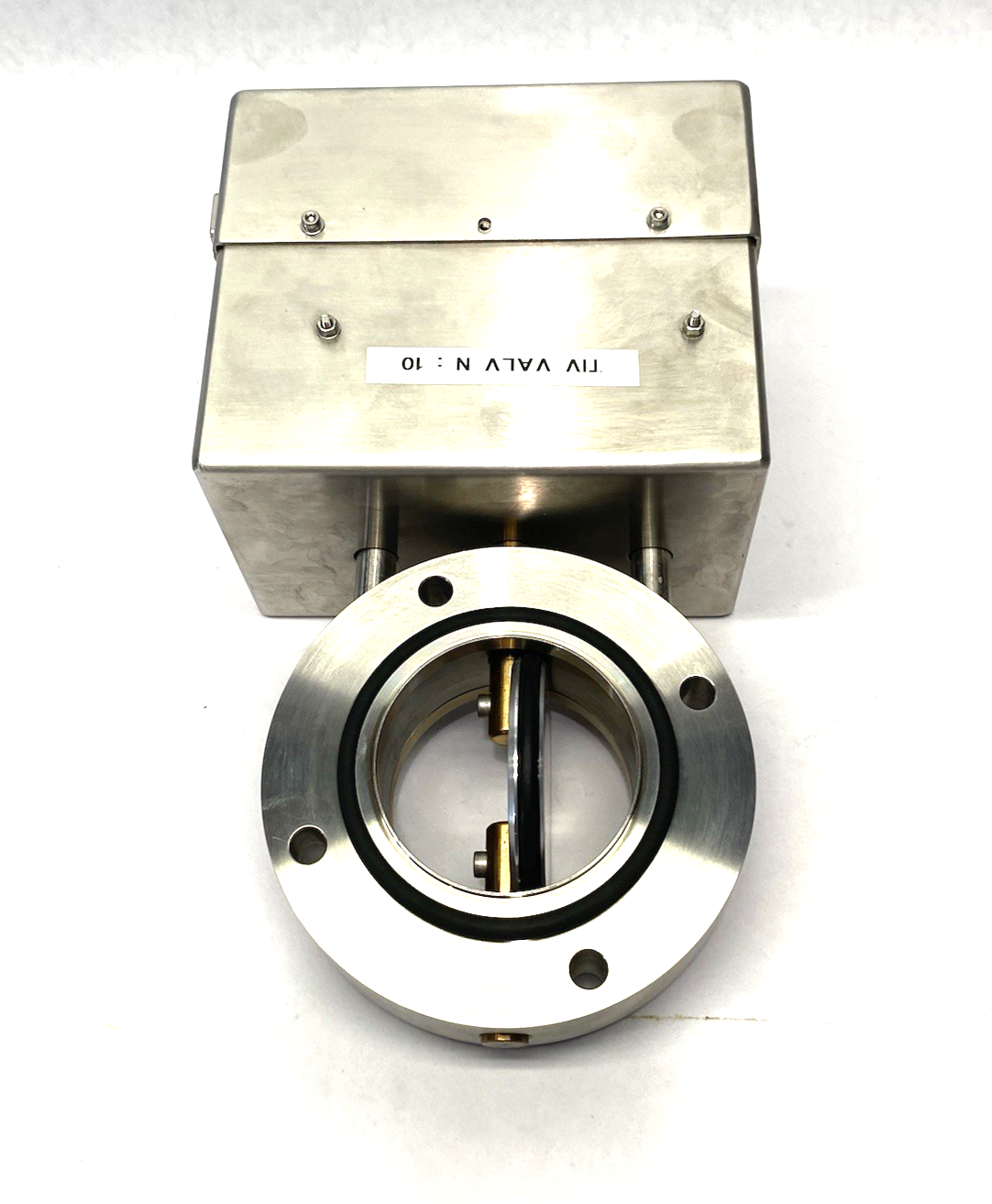 Stainless Steel TIV Butterfly Valve, 68mm ID, 130mm OD, RS232 9-pin Connection - Maverick Industrial Sales