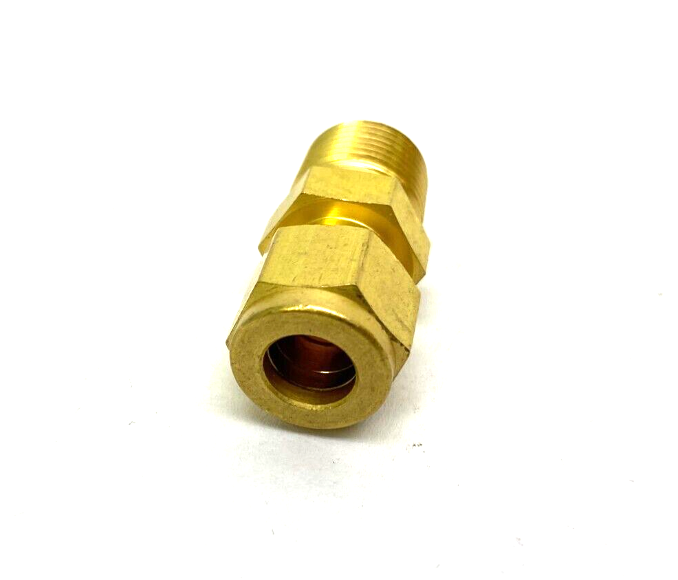 Swagelok B-600-1-6 Brass Straight Compression Fitting 3/8" Tube to 3/8" NPT - Maverick Industrial Sales