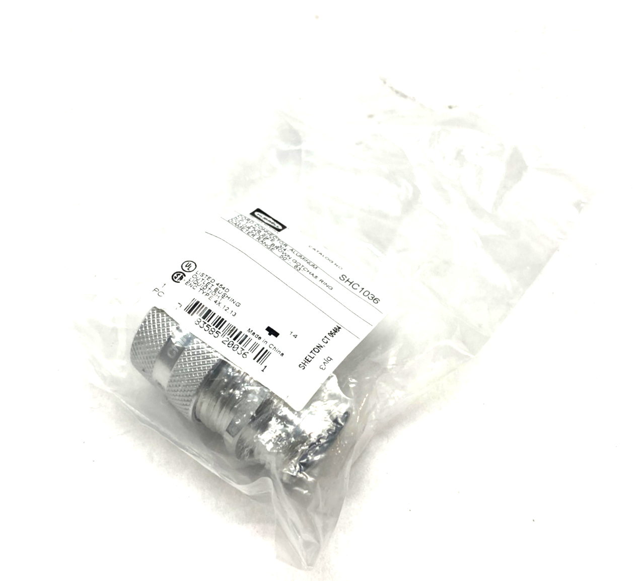 Hubbell SHC1036 Kellems Aluminum Cable Grip 3/4" Straight Male .50-.63" - Maverick Industrial Sales