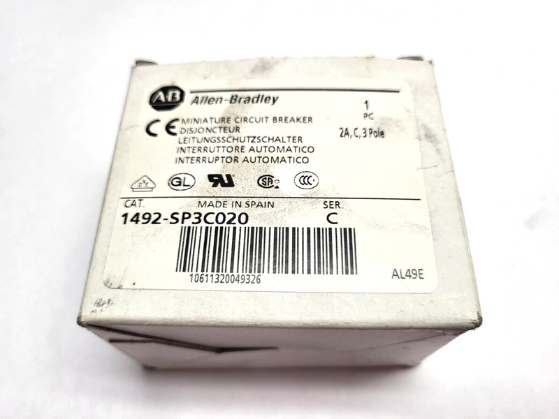 Allen Bradley 1492-SP3C020 Miniature Circuit Breaker Ser. C - Maverick Industrial Sales