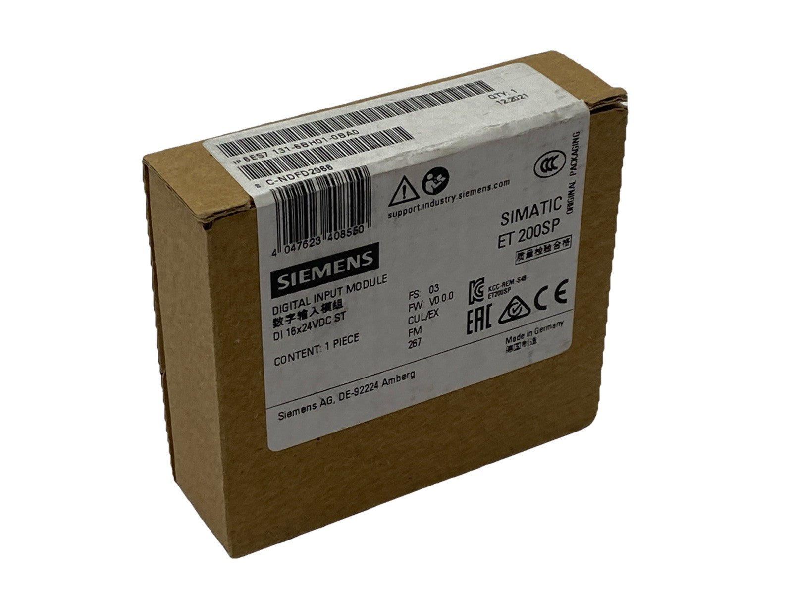 Siemens 6ES7 131-6BH01-0BA0 SIMATIC ET 200SP Digital Input Module DI 16x 24VDC - Maverick Industrial Sales