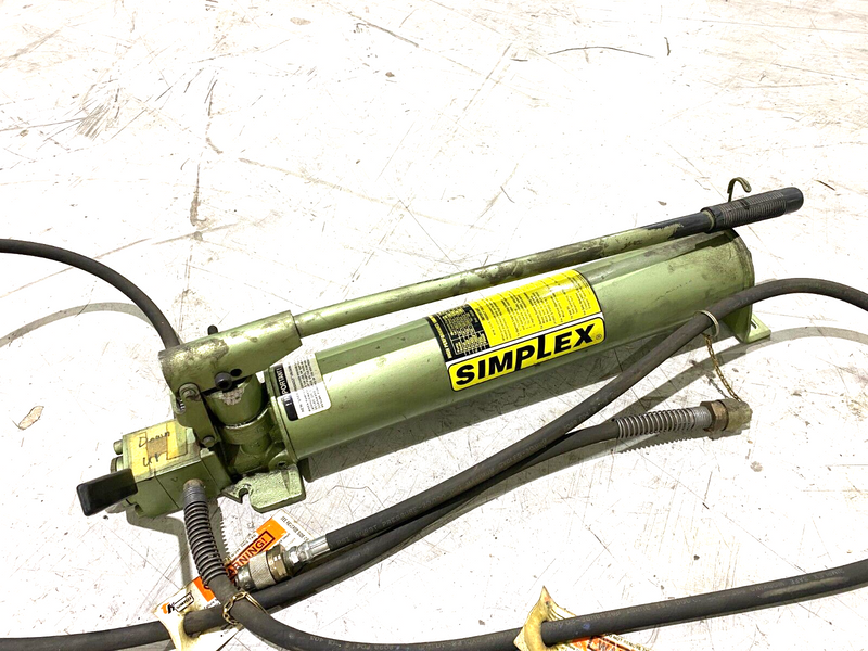 Simplex P140D Dual-Speed Hydraulic Hand Cylinder Pump Dbl-Acting 2-Way 10,000psi - Maverick Industrial Sales