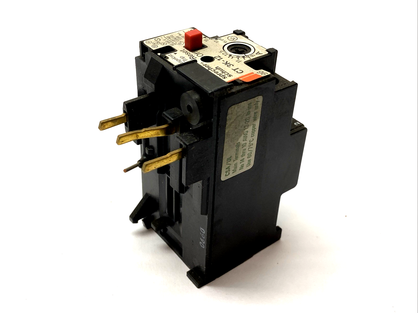 Sprecher+Schuh CT 3K-12.5 Overload Relay 9-12.5A BOX OF 10 - Maverick Industrial Sales
