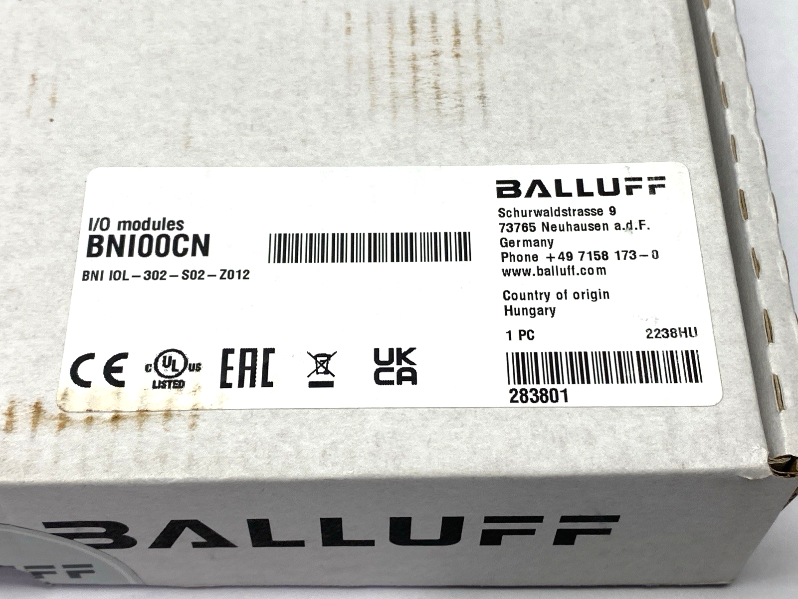 Balluff BNI IOL-302-S02-Z012 I/O Link Sensor Actuator Junction Hub BNI00CN - Maverick Industrial Sales
