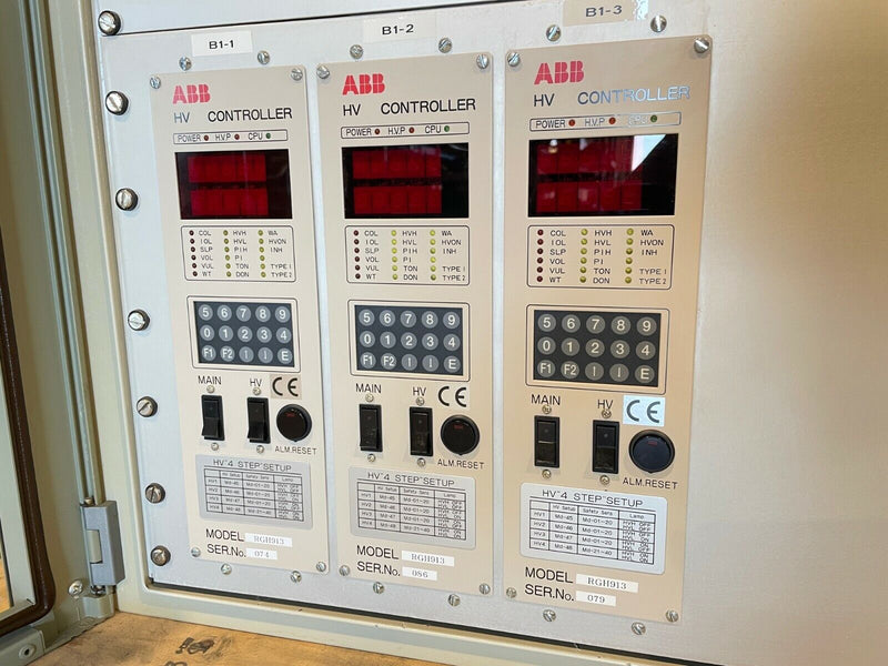 ABB Flexible Automation High Voltage HV Controller Panel Cabinet w/ (3) RGH913 - Maverick Industrial Sales