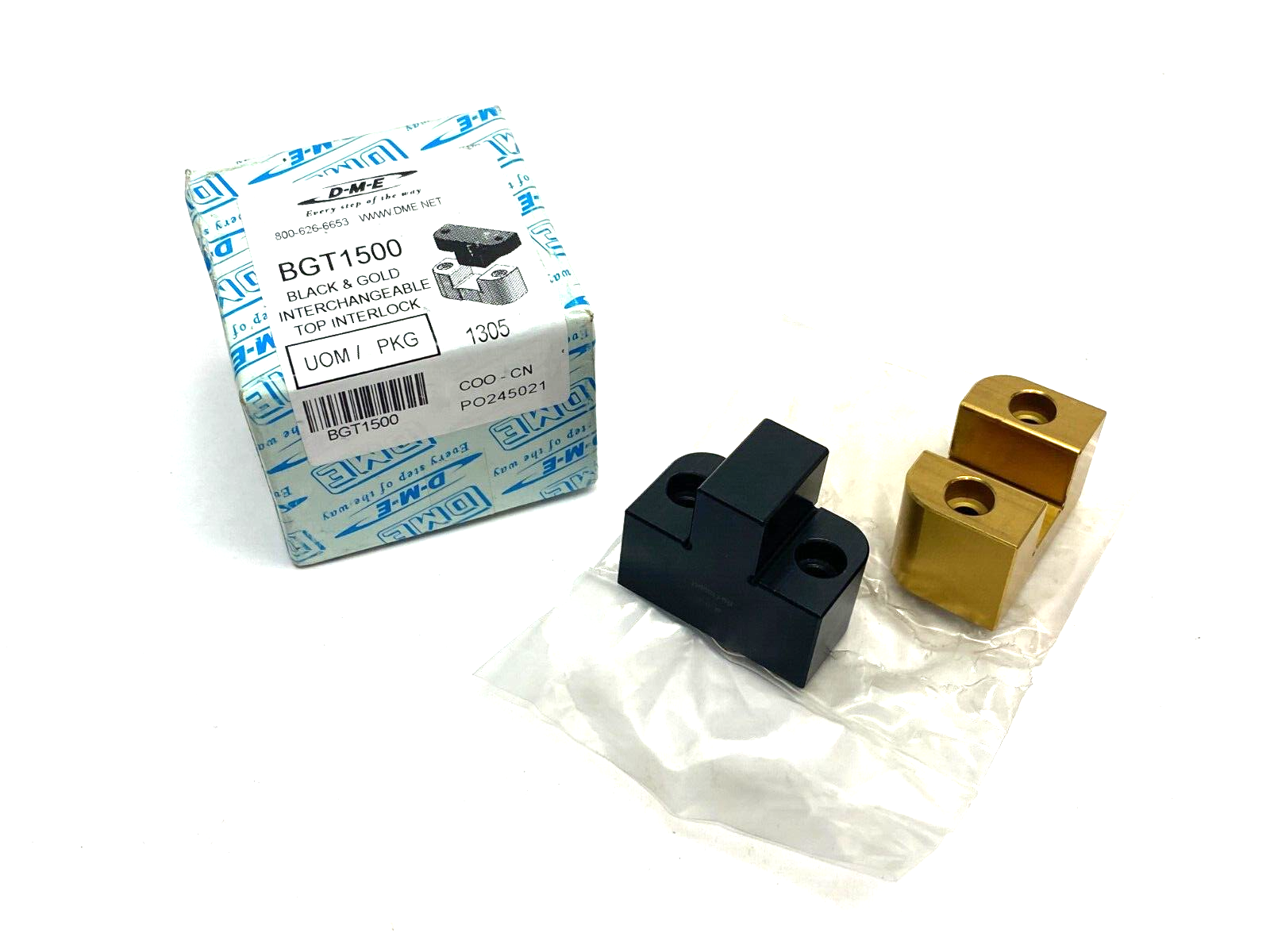 DME BGT1500 Black & Gold Interchangeable Top Lock 1.5" Width - Maverick Industrial Sales