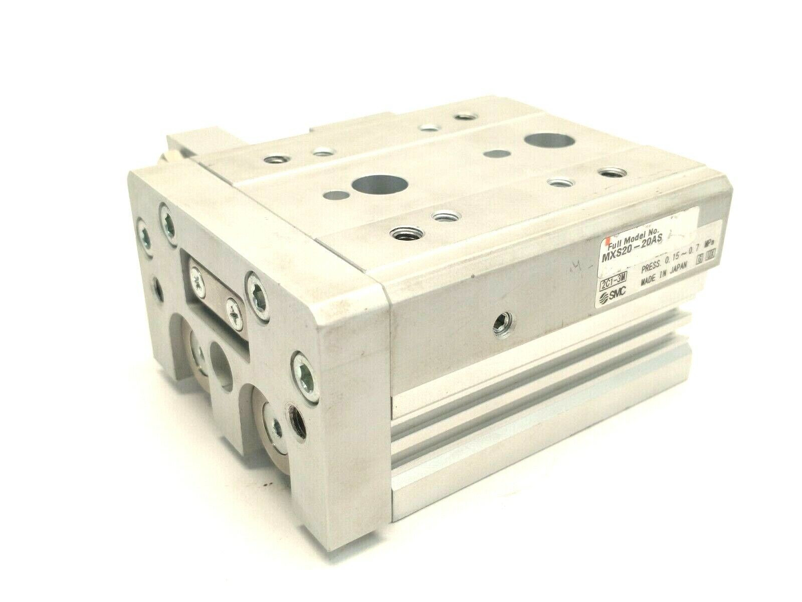SMC MXS20-20AS Dual Rod Slide Table Guided Cylinder 20mm Bore 20mm Stroke - Maverick Industrial Sales