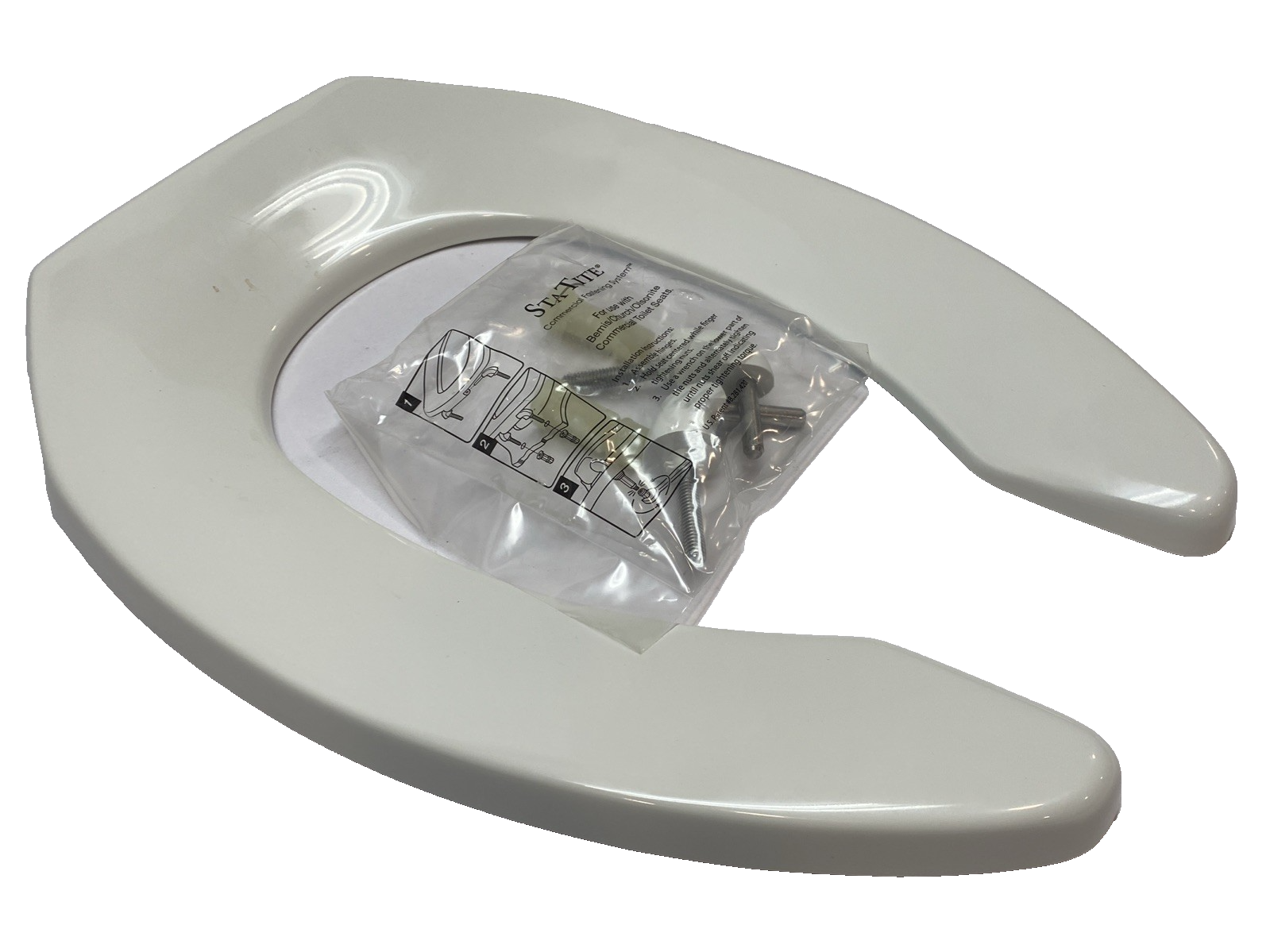 Bemis 2P888 Toilet Seat Elongated Bowl, Replacement Kit - Open box - Maverick Industrial Sales