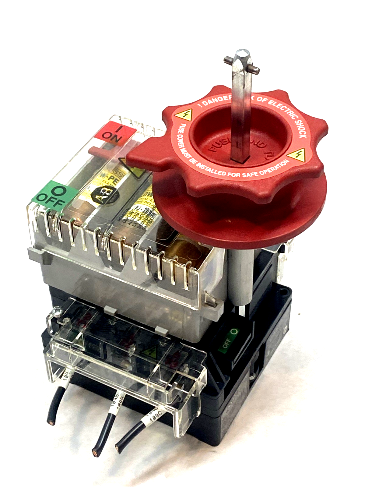 194‑NJ030P3 | Allen Bradley 30A 3‑Pole Fused Rotary Disconnect Switch 600V SER B - Used - Maverick Industrial Sales