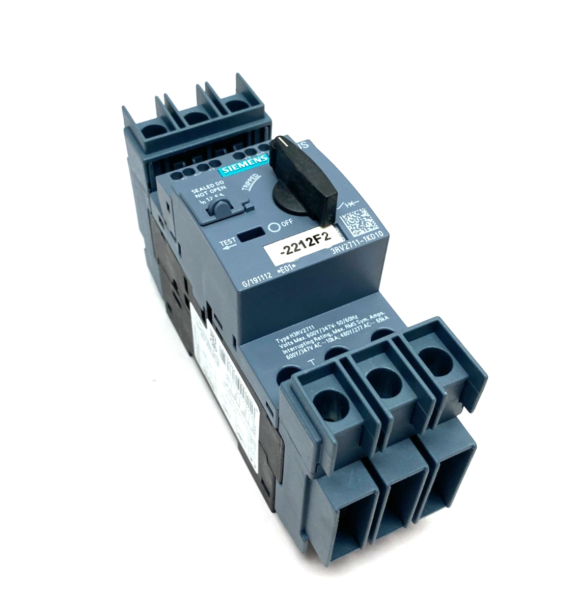Siemens 3RV2711-1KD10 SIRIUS Motor Protector Circuit Breaker Frame Size S00 - Maverick Industrial Sales
