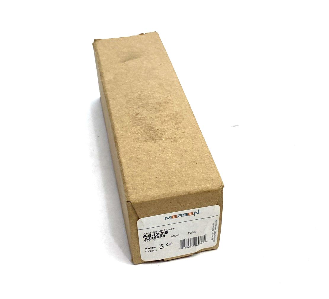 A4J225 | Mersen Amp-Trap Fuse, Fast-Acting, Current Limiting 225A 600V X215254 - New – Open box - Maverick Industrial Sales