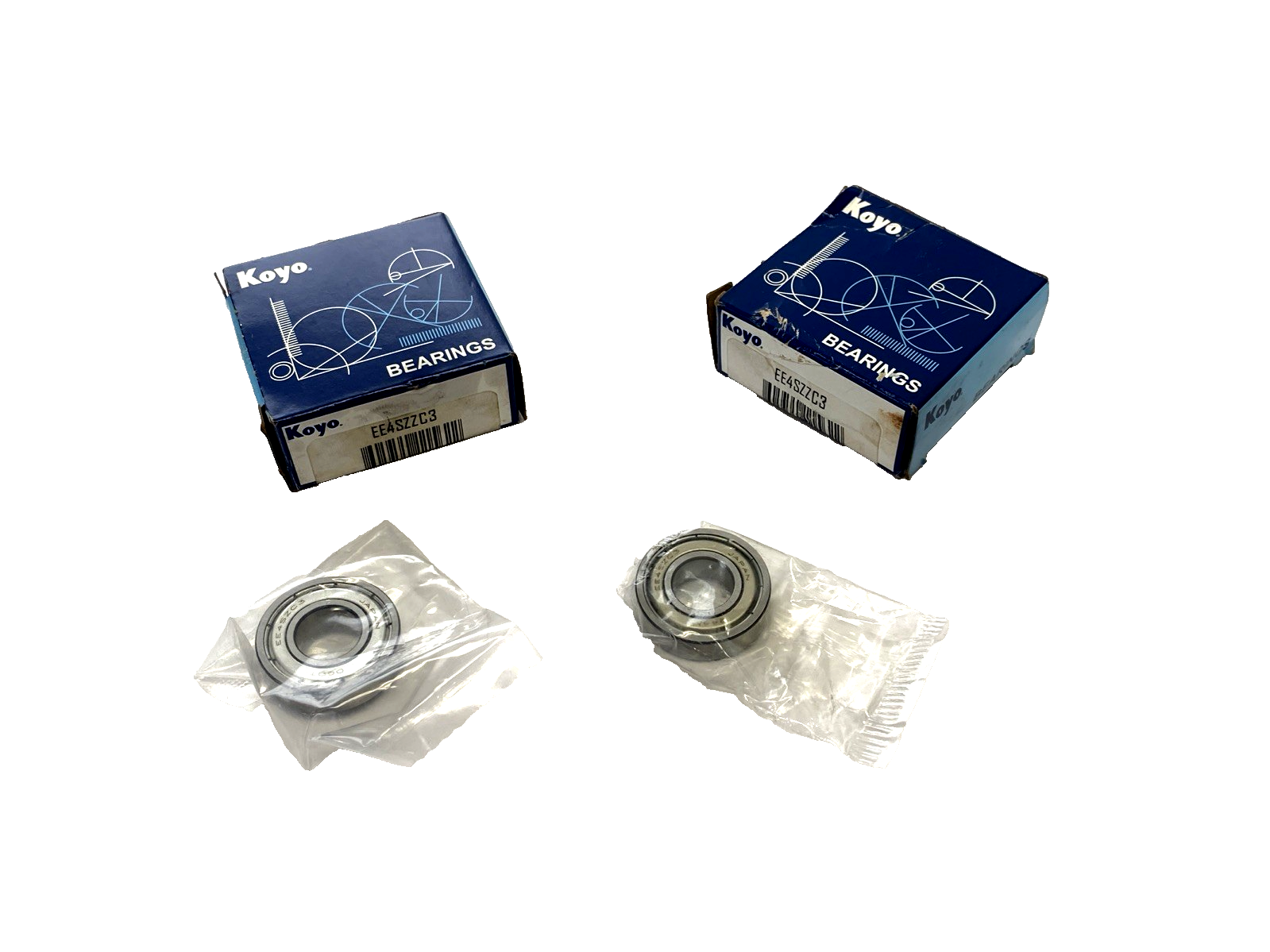 Koyo EE4SZZC3 XM Miniature Roller Bearing 1/2" Bore 1.13" O.D. 0.315" Wide 2-PK - Maverick Industrial Sales