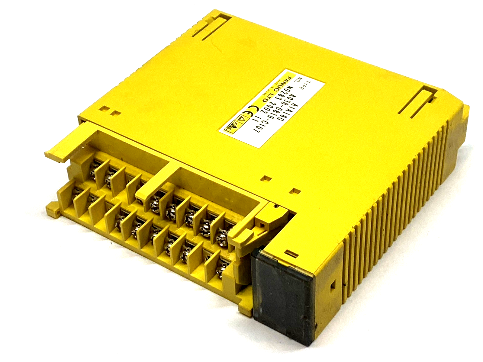 A03B-0819-C107 | Fanuc AC Input I/O Module 16-Point PLC Card AIA16G MISSING COVER - Used - Maverick Industrial Sales